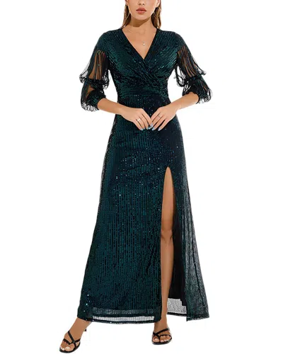 Bella Desert Maxi Dress In Green
