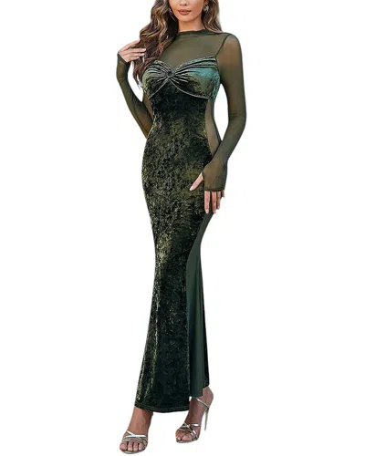 Bella Desert Maxi Dress In Green