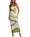 Bella Desert Maxi Dress In Green