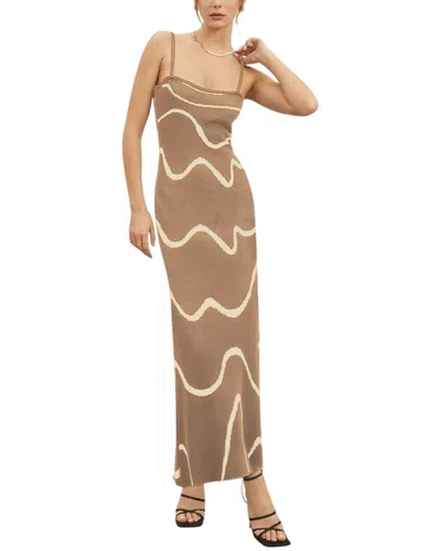 Bella Desert Maxi Dress In Neutral