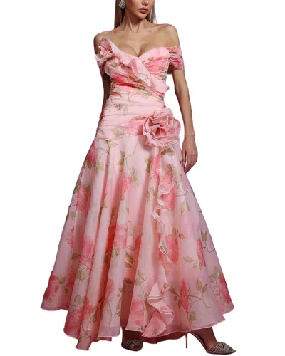 Bella Desert Maxi Dress In Pink