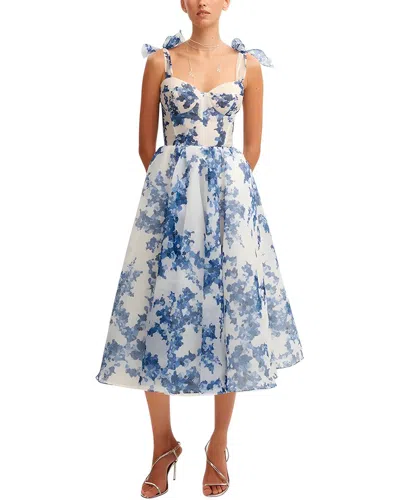 Bella Desert Midi Dress In Blue