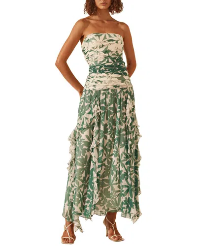 Bella Desert Midi Dress In Yellow