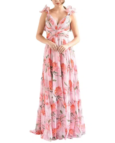 Bella Desert Midi Dress In Pink
