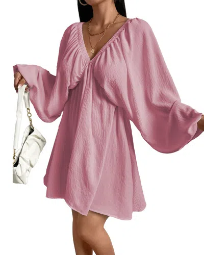 Bella Desert Mini Dress In Pink