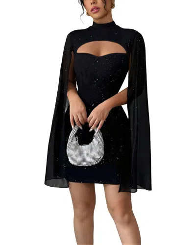 Bella Desert Mini Dress In Black
