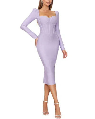Bella Desert Mini Dress In Purple