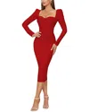 Bella Desert Mini Dress In Red