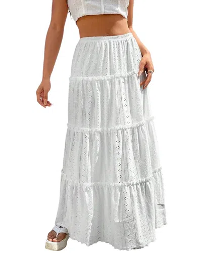 Bella Desert Skirt In White