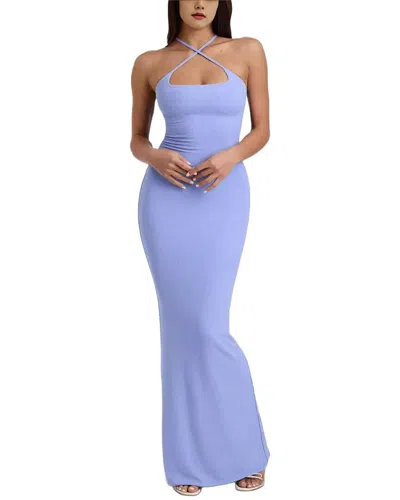 Bella Desert Sleeveless Maxi Dress In Blue
