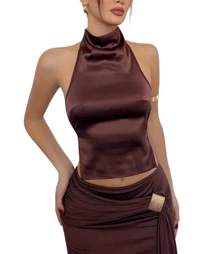 Bella Desert Top In Brown