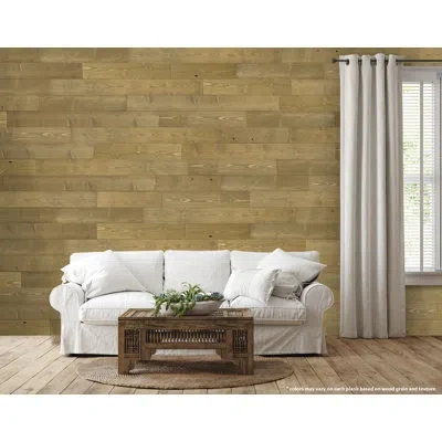 Bella Esprit 95 Sqft Large Area Wood Wall Panel Bundle Assorted Lengths In Reclaimed Pine