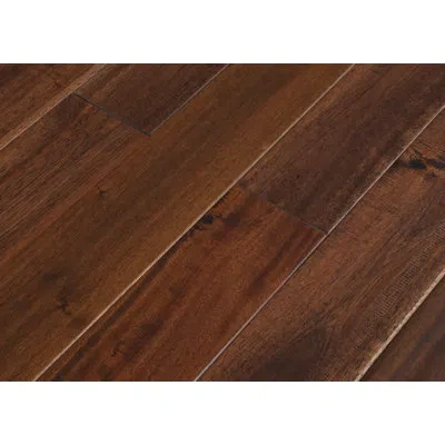 Bella Esprit Mahogany 5/8" Thick X 4-1/3" Wide X Varying Length Solid Hardwood Flooring In Woodlands