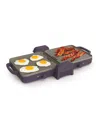 Bella Fold & Store Dual Temp Griddle In Plum