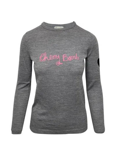 Pre-owned Bella Freud Crew-neck Sweater In Gray