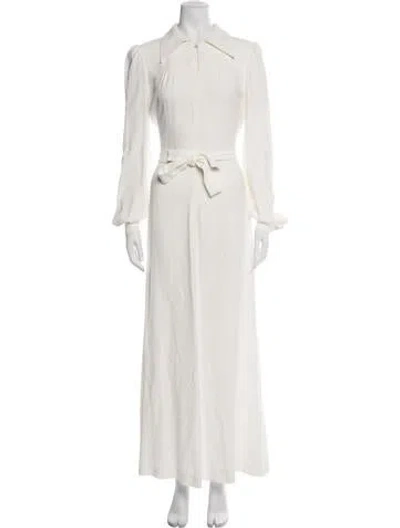 Pre-owned Bella Freud Long Dress In Neutrals