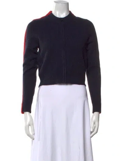 Pre-owned Bella Freud Mock Neck Sweater In Black