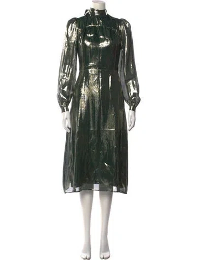 Pre-owned Bella Freud Printed Midi Length Dress