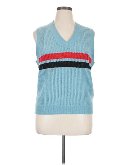 Pre-owned Bella Freud Sweater Vest In Blue