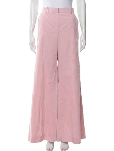 Pre-owned Bella Freud Wide Leg Pants W/ Tags In Pink