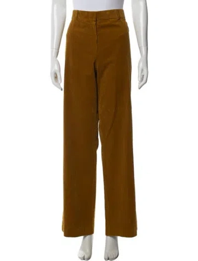 Pre-owned Bella Freud Wide Leg Pants In Yellow