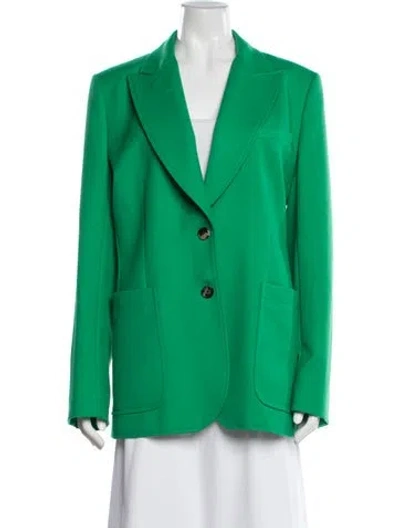 Pre-owned Bella Freud Wool Blazer In Green
