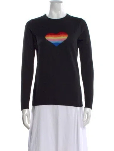 Pre-owned Bella Freud Wool Graphic Print Sweater In Blue