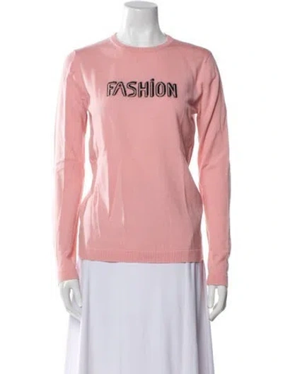 Pre-owned Bella Freud Wool Graphic Print Sweater In Multi