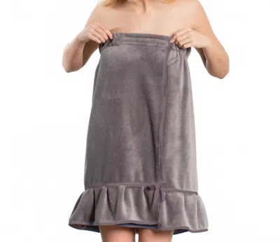 Bella Il Fiore Women's Ruffle Spa Wrap In Gray