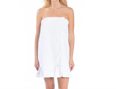 Bella Il Fiore Women's Ruffle Spa Wrap In White