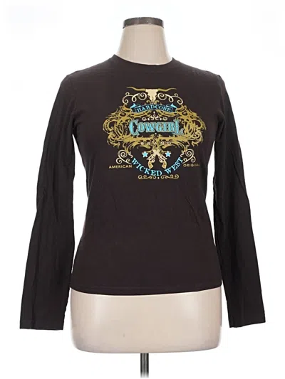 Pre-owned Bella Long Sleeve T-shirt In Brown