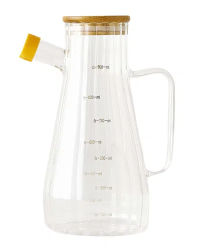 Bella Maison Alice Oil Cruet With Bamboo Lid In Transparent