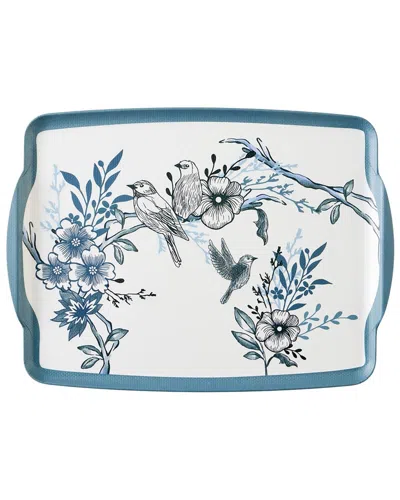 Bella Maison Bleu Blanc Melamine Serving Tray In Blue