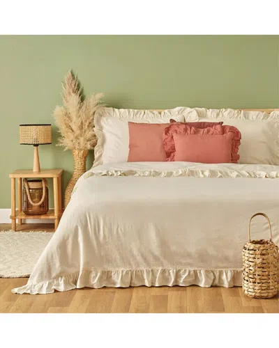 Bella Maison Brenta Cotton Duvet Set In Neutral