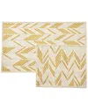Bella Maison Corner Bath Mat Set In Yellow