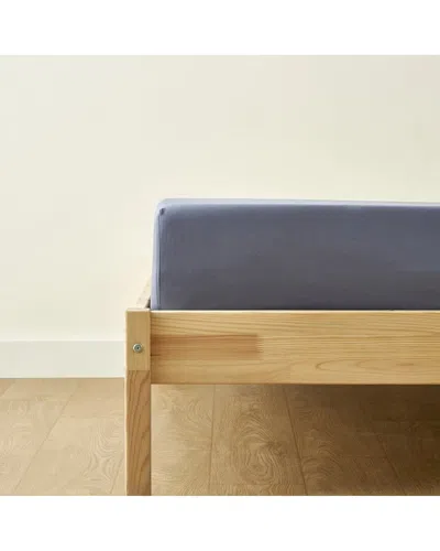 Bella Maison Cotton Sateen Fitted Sheet In Blue