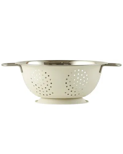Bella Maison Giza White Stainless Steel Colander In Neutral