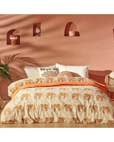Bella Maison Marlin Cotton Sateen Duvet Set In Neutral