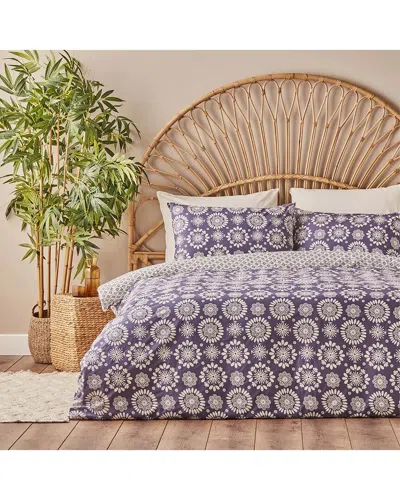 Bella Maison Misa Cotton Duvet Set In Purple