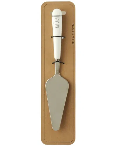 Bella Maison My Kitchen Cake Server With Porcelain Handle In White