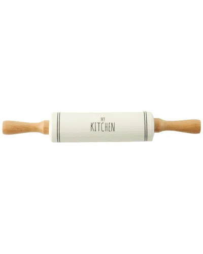 Bella Maison My Kitchen Porcelain Rolling Pin With Wooden Handles In Neutral