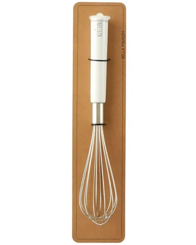 Bella Maison My Kitchen Stainless Steel Whisk With Porcelain Handle In White