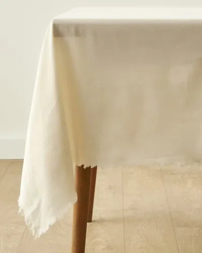 Bella Maison Olive Fringed Edge Tablecloth In Neutral