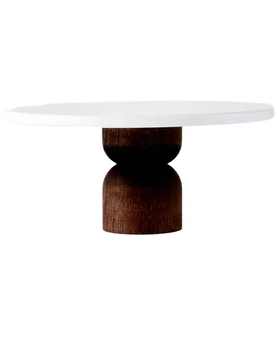 Bella Maison Olmo Marble Cake Stand In White