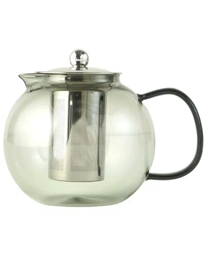 Bella Maison Porky Modern Glass Teapot In Silver