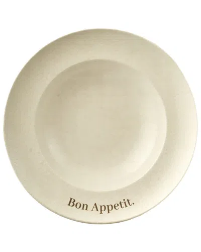 Bella Maison Set Of 2 Bon Appétit Porcelain Pasta Bowls In White