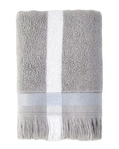 Bella Maison Set Of 2 Ella Striped Cotton Hand Towels In Gray