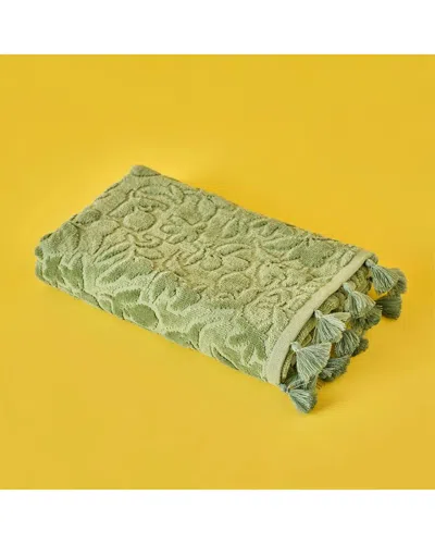 Bella Maison Set Of 2 Jolia Cotton Hand Towels In Green