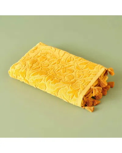 Bella Maison Set Of 2 Jolia Cotton Hand Towels In Yellow
