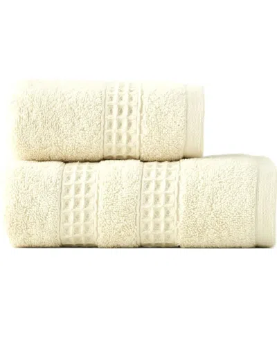 Bella Maison Set Of 2 Peggy Cotton Hand Towels In Neutral